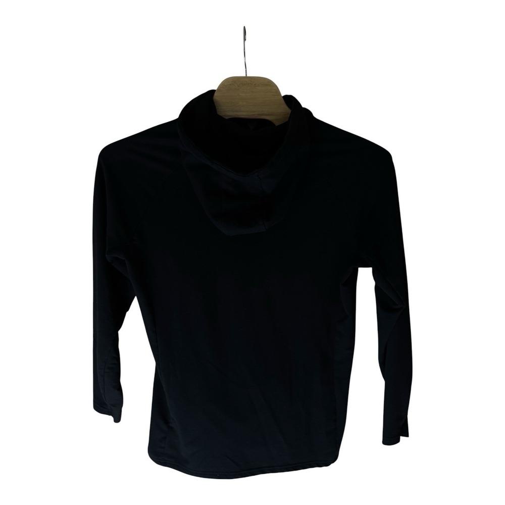 Men's Sz XL Gymshark Crest Hoodie Slim Fit Black Activewear Hoodie - Picture 2 of 4